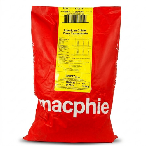 Macphie American Cream Cake Mix Concentrate 12.5kg
