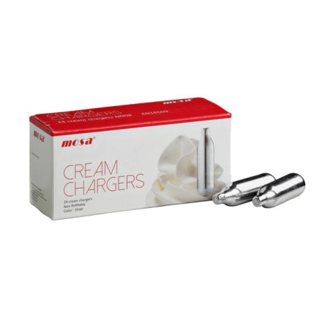 Mosa whipping  Cream Chargers 24x 8g Box