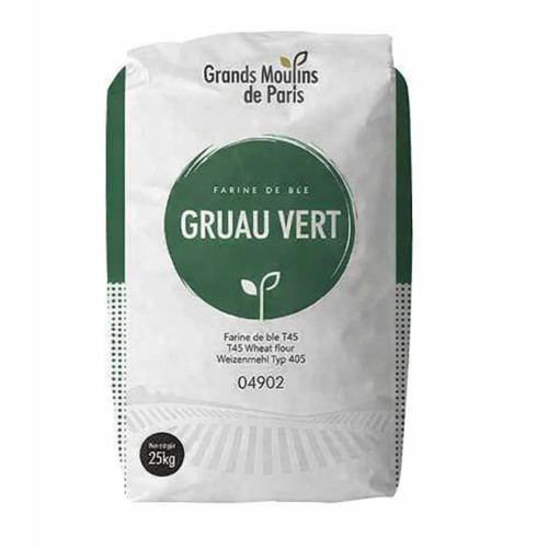 Moul-bie Flour Gruau Vert Wheat Flour T45 25kg Moul-bie Flour Gruau Vert Wheat Flour T45 25kg