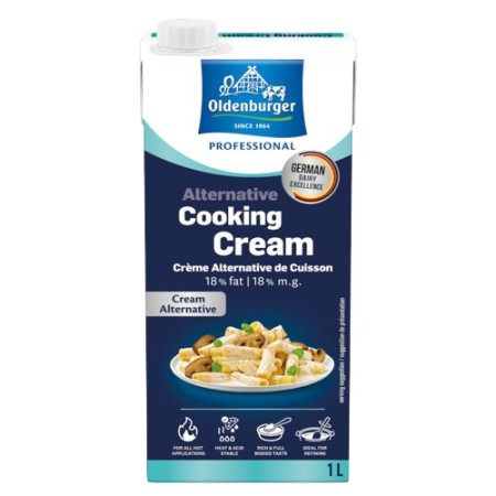 Oldenburger Professional Alternative Cooking Cream 18% Germany 12 x 1L