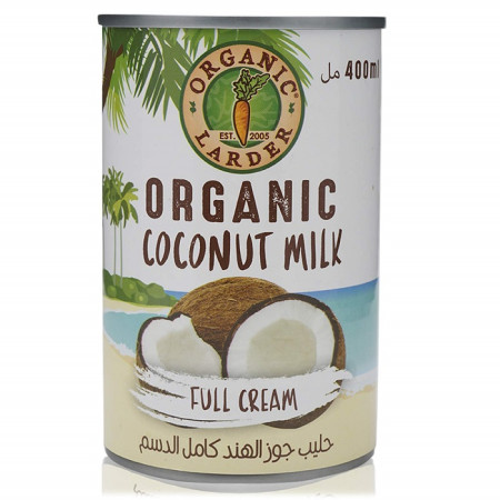 Organic Larder Coconut Milk Full Cream 22% Fat  400ml