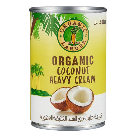 Organic Larder Coconut Milk Heavy Cream 12 x 400ml