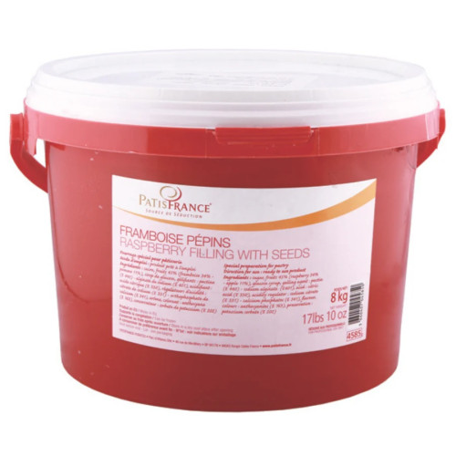 Patisfrance Raspberry Jam With Seeds 45% 8Kg