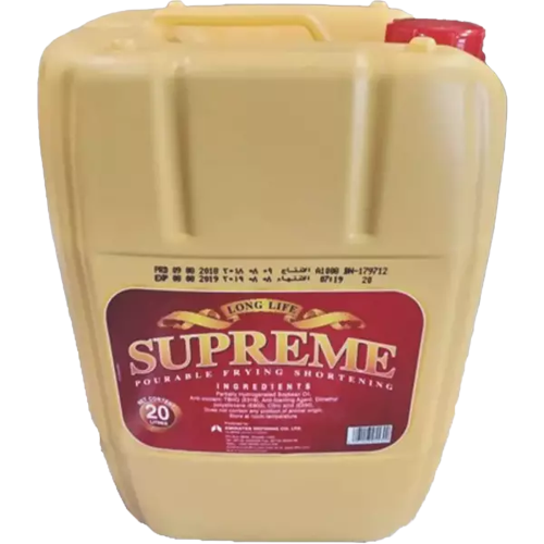 Supreme Pourable Frying Shortening Long Life  20L