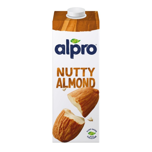 Alpro Almond Drink 100% Plant Based Lactose & Dairy Free  8 X 1L 