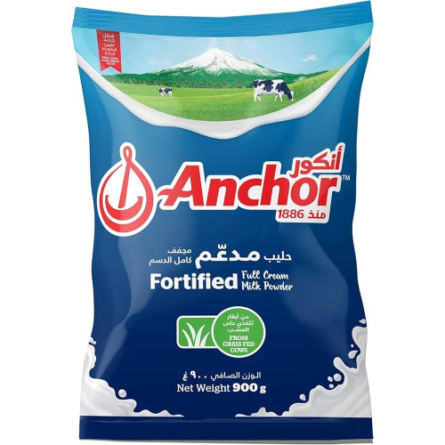 Anchor Full Cream Milk Powder Pouch 900g