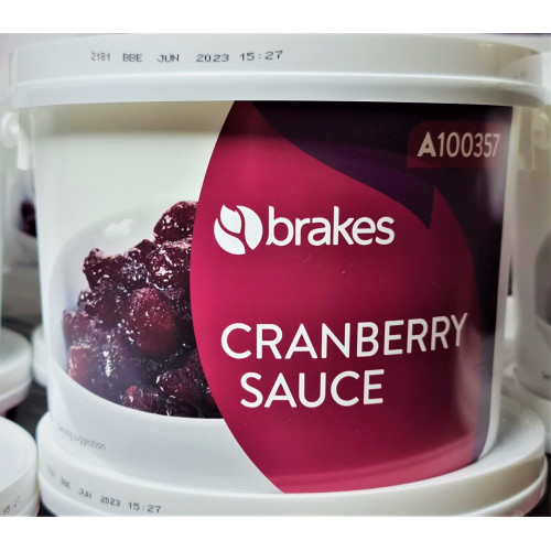 Brakes Cranberry Sauce, 2.5 Kg