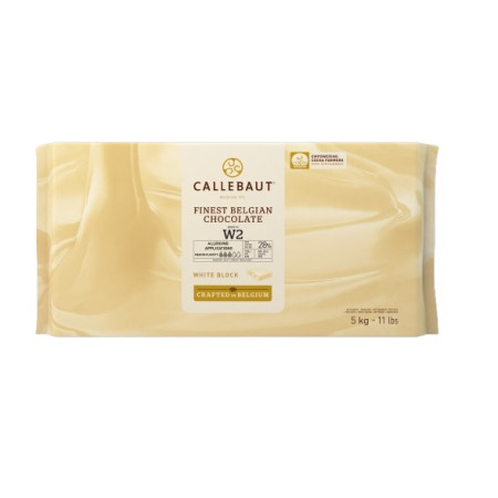 Callebaut Belgium White chocolate n° W2  28% block 5kg
