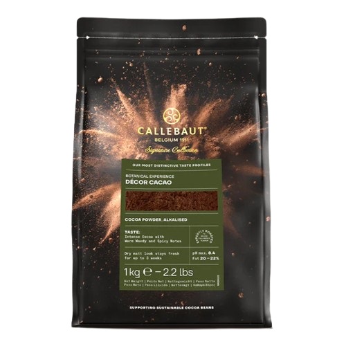 Callebaut Belgium 100% Pure Decor Cacao Powder Alkalized 20-22% 1kg
