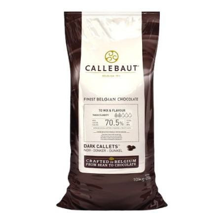 Callebaut Belgium dark chocolate 70-30-38  70%  Coins 10kg