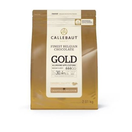 Callebaut Belgium GOLD Specialty Chocolate 30.4% Coins 2.5kg