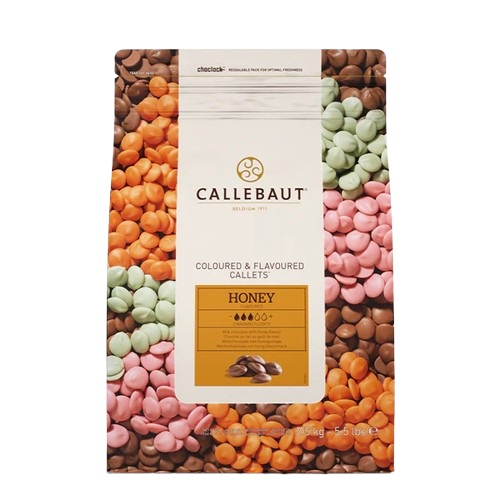 Callebaut Belgium honey speciality chocolate 33.2% coins 2.5kg