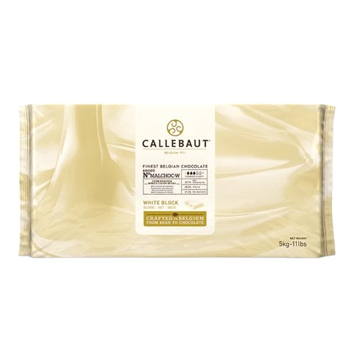 Callebaut Belgium sugar free White chocolate MALCHOC-W 30.7% block 5kg Callebaut Belgium sugar free White chocolate MALCHOC-W 30.7% block 5kg