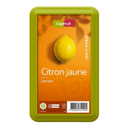 Capfruit Lemon juice and pulp Frozen Fruit Puree No Added Sugar 1kg Capfruit Lemon juice and pulp Frozen Fruit Puree No Added Sugar 1kg