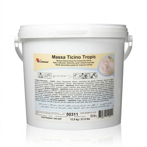Carma massa ticino tropic Sugar paste Switzerland 12.5kg Carma massa ticino tropic Sugar paste Switzerland 12.5kg