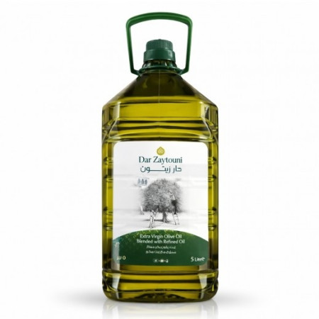 Dar Zaytoun Extra Virgin 50% Blended with Refined Oil from K.S.A 1x 5L pet