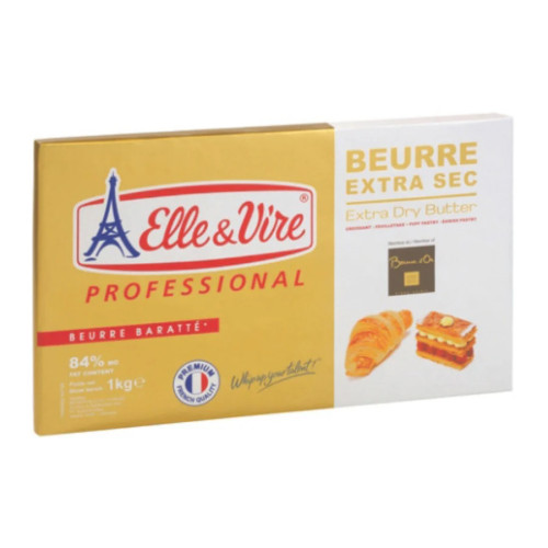 Elle & Vire Butter Croissant Concentrated 84% 10 x 1kg Elle & Vire Butter Croissant Concentrated 84% 10 x 1kg