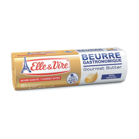 Elle & Vire Butter unsalted roll 8 x 500g