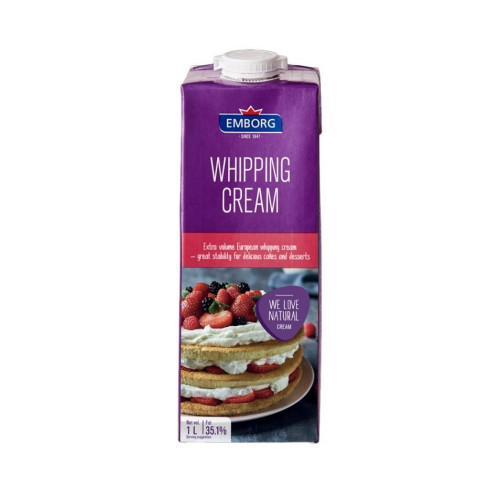 Emborg UHT Whipping Cream 35.1% Fat 12 X 1L