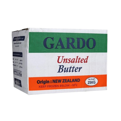 Gardo unsalted butter newzealand 25kg