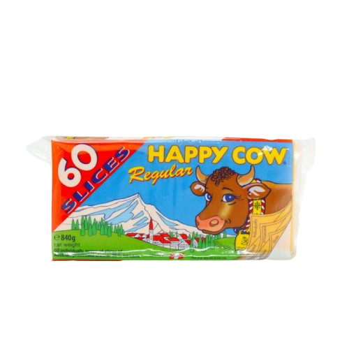 Happy Cow Slice Cheese Regular Austria 60 slice  6 x 800g