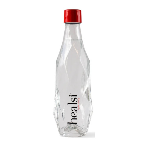 Healsi Sparkling Water glass bottle 12 x 400ml clear Healsi Sparkling Water glass bottle 12 x 400ml clear