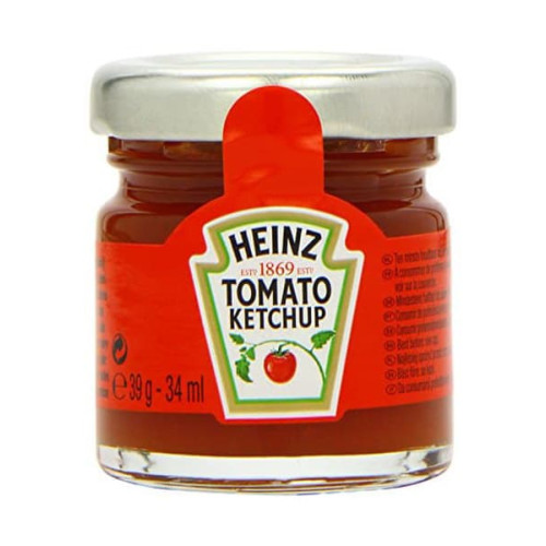 Heinz Tomato Ketchup Mini Glass Jar 80 x 39g Heinz Tomato Ketchup Mini Glass Jar 80 x 39g