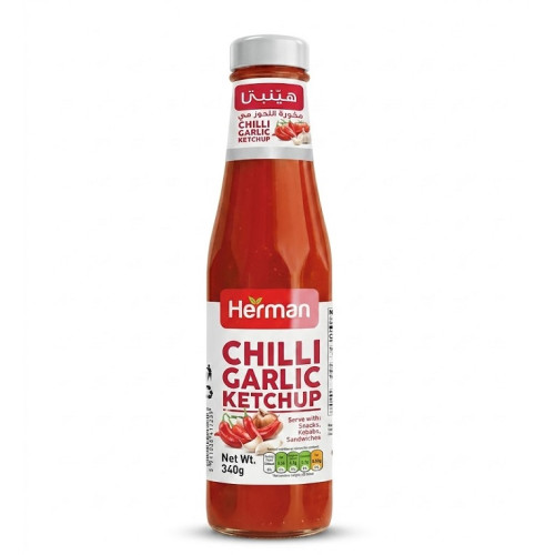 Herman Chilli Garlic Sauce in glass 24 x 340 g Herman Chilli Garlic Sauce in glass 24 x 340 g