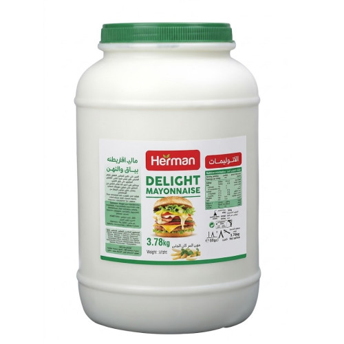 Herman Delight Mayonnaise 4 x 3.78 kg Herman Delight Mayonnaise 4 x 3.78 kg