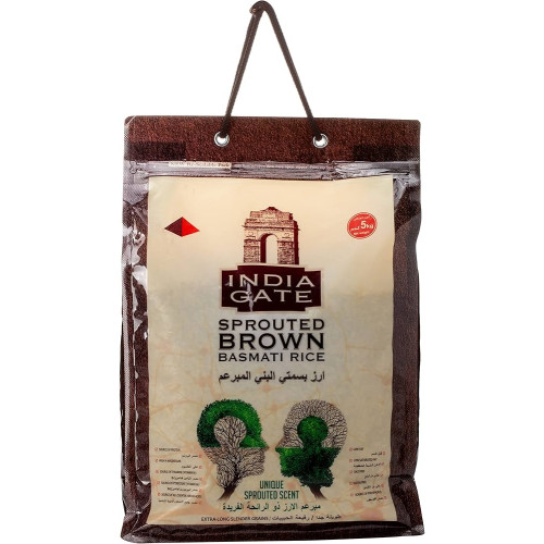 India Gate sprouted brown basmati rice 4 x 5kg