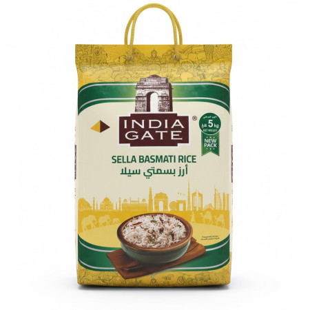 India Gate creamy  Sella Basmati  Rice  4 x 5Kg