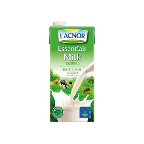 Lacnor Skimmed Milk  12X1LTR