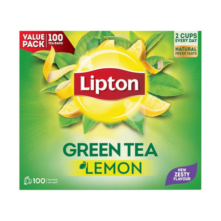 Lipton Green Tea Lemon 100 Tea Bags 1 X 100TB