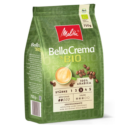 Melitta BellaCrema Bio Whole Beans Coffee 750g Melitta BellaCrema Bio Whole Beans Coffee 750g