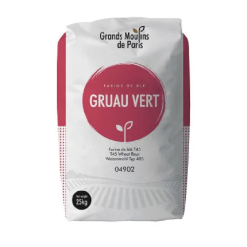 Moul-bie Flour Gruau Vert Wheat Flour T45 25kg Moul-bie Flour Gruau Vert Wheat Flour T45 25kg