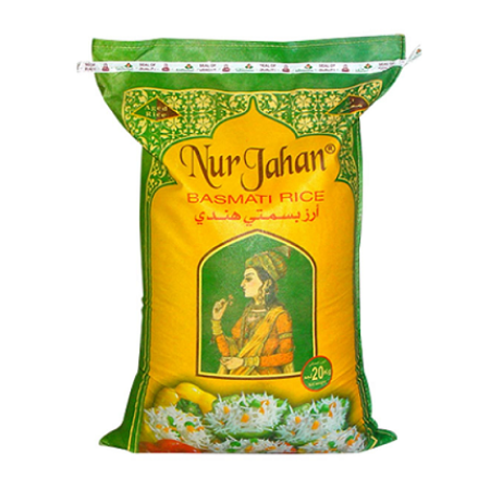 Nurjahan Basmati White Rice 20kg