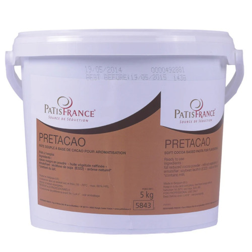 Patisfrance Pretachoco-Soft Cocoa Paste 5Kg Patisfrance Pretachoco-Soft Cocoa Paste 5Kg