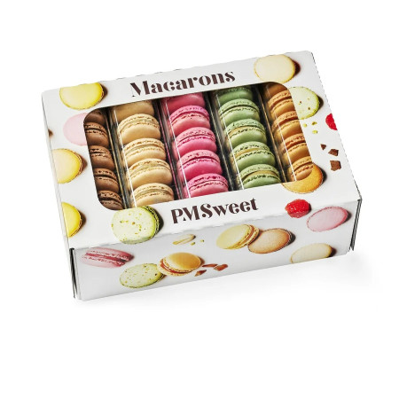 PMSweet Box Of 70 Macarons 12g Assorted 70 x 12g PMSweet Box Of 70 Macarons 12g Assorted 70 x 12g