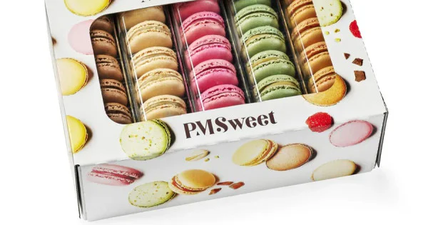 Pmsweet PMSweet Box Of 70 Macarons 12g Assorted 70 x 12g