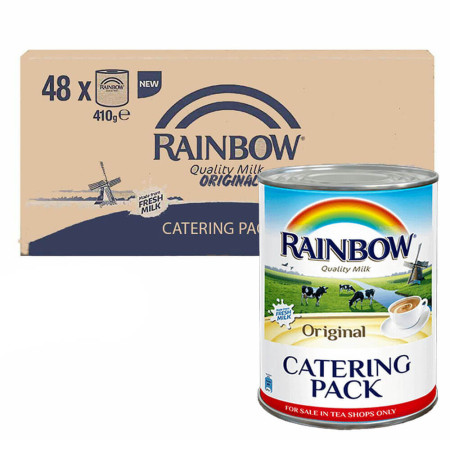 Rainbow Evaporated Milk Catering 48x 410ml