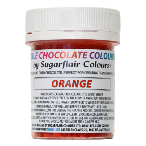 Sugarfair chocolate gel color orange 35g Sugarfair chocolate gel color orange 35g