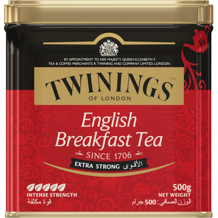 Twinings Classic loose tea english breakfast Extra strong TIN 500g