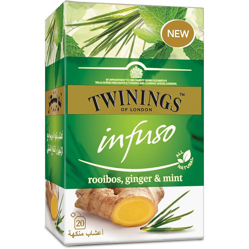 Twinings Infuso tea infuso rooibos ginger & mint 6 X 20TB Twinings Infuso tea infuso rooibos ginger & mint 6 X 20TB