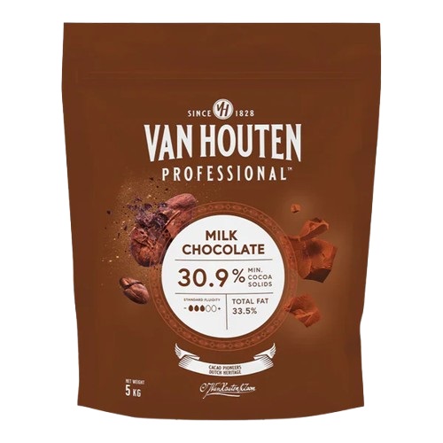 Van Houten Professional milk chocolate 30.9% coins 5kg