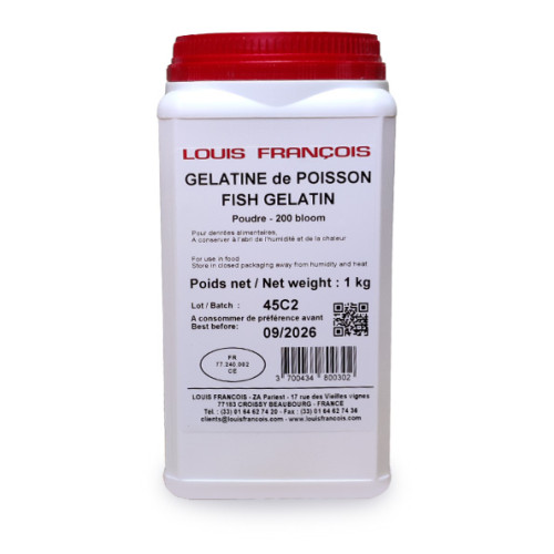 Louis Francois Fish Gelatine Powder 200 Bloom 1kg Louis Francois Fish Gelatine Powder 200 Bloom 1kg