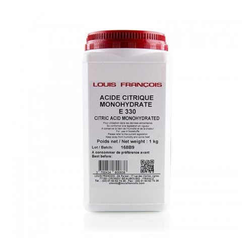Louis Francois Citric Acid powder E330 1Kg Louis Francois Citric Acid powder E330 1Kg
