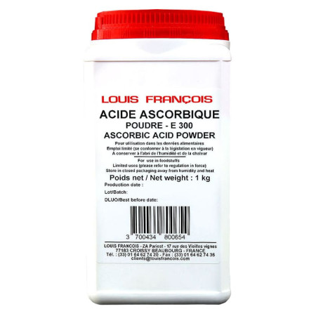 Louis Francois E300 Ascorbic Acid powder 1kg Louis Francois E300 Ascorbic Acid powder 1kg