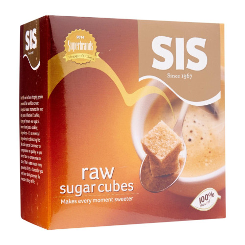 SIS Raw Sugar Cubes Singapore 24 x 454g SIS Raw Sugar Cubes Singapore 24 x 454g
