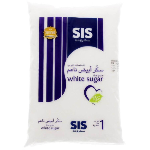 SIS White Sugar Fine Grain Singapore 24 x 1kg SIS White Sugar Fine Grain Singapore 24 x 1kg